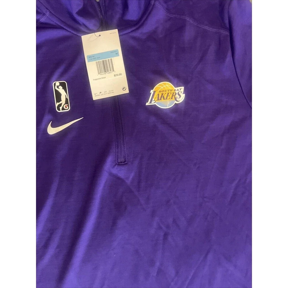 MEDIUM South Bay Lakers G League Nike Pullover Zip Sweatshirt - Picture 3 of 7